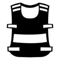 simbolo gilet indossare isolare su sfondo bianco, illustrazione vettoriale eps.10