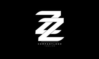 alfabeto lettere iniziali monogramma logo zz,zz iniziale,zz lettera vettore