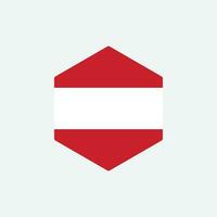 Austria bandiera poligono stile distintivo vettore illustrazione