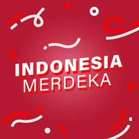 indonesia merdeka campagna vettore