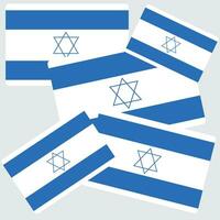 il bandiera di Israele. bandiera icona. standard colore. vettore