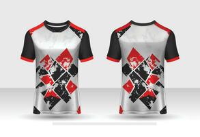 maglia sportiva e modello di t-shirt vettore di disegno della maglia sportiva. design sportivo per calcio, corse, maglie da gioco. vettore.
