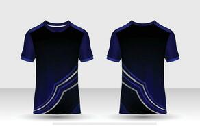 design della maglietta davanti e dietro. design sportivo per il calcio, le corse, il ciclismo, la maglia da gioco. vettore