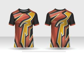 tessuto tessile per sport maglietta ,calcio maglia modello per calcio club. uniforme davanti e indietro Visualizza. vettore