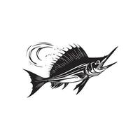 Marlin pesce vettore arte, icone, e grafica