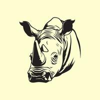 rinoceronte Immagine vettore, illustrazione di un' rinoceronte vettore