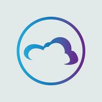 nube pendenza logo. nube e freccia concetto. il branding per inizio su, agenzia, app, Software, Banca dati, ospitando, informatica, server, eccetera. premio vettore logo modello design