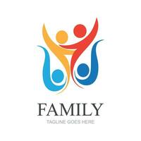 famiglia logo design modello - vettore