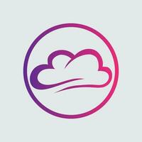 nube pendenza logo. nube e freccia concetto. il branding per inizio su, agenzia, app, Software, Banca dati, ospitando, informatica, server, eccetera. premio vettore logo modello design