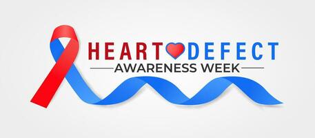 congenita cuore difetto consapevolezza settimana osservato ogni anno durante febbraio 7,14 . vettore