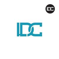 lettera ldc monogramma logo design vettore