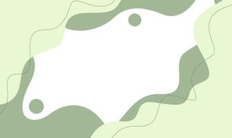 astratto sfondo con verde ondulato biologico forme, pastello vettore sfondo. adatto per copertine, manifesti, carte, modelli, striscioni, e altri