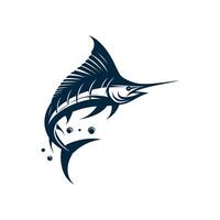 vettore icona illustrazione staglia blu Marlin pesca logo