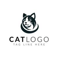 un' giocoso felino logo vettore