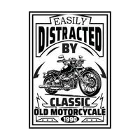 design t-shirt moto vettore