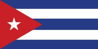 bandiera di cuba.nazionale bandiera di Cuba vettore