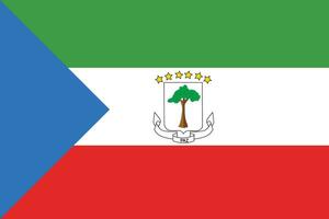 bandiera di equatoriale guinea.nazionale bandiera di equatoriale Guinea vettore