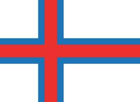 bandiera di Faroe isole.nazionale bandiera di Faroe isole vettore