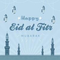 eid al-Fitr saluti vettore