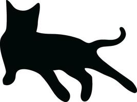 gatto silhouette immagini gratuito, vettore isolato gatto silhouette logo Stampa azione vettore,