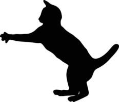 gatto silhouette immagini gratuito, vettore isolato gatto silhouette logo Stampa azione vettore,
