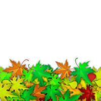vettore sfondo con colorato autunno le foglie