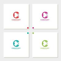 Due mani su lettera logo design design ispirazione vettore
