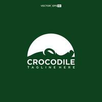 testa coccodrillo logo design ispirazione vettore