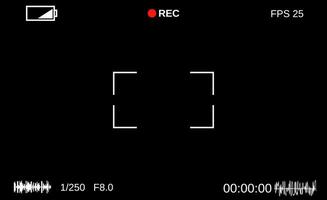 modello messa a fuoco schermo di il telecamera. vettore