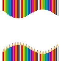 arcobaleno vettore impostato di colorato matite