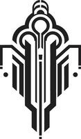 geometrico eleganza rianimato deco logo icona artistico deco simmetria vettore logo design