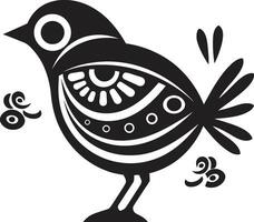 etereo passero emblema design dolce custode passero simbolo vettore
