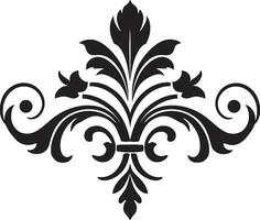 grazioso ornato elementi decorativo icona vettore capriccioso eleganza ornamentale logo design