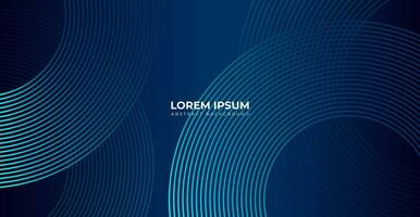 futuristico tecnologia concetto moderno brillante blu diagonale arrotondato Linee modello raggiante geometrico Linee astratto sfondo. uso per manifesto, striscione, opuscolo, aziendale, sito web e ragnatela striscione. vettore