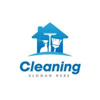 Casa pulizia servizio attività commerciale logo simbolo icona design modello vettore