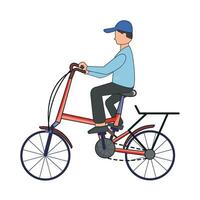 giocando bicicletta illustrazione vettore