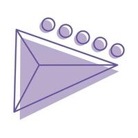 geometrico prisma illustrazione vettore