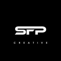 sfp lettera iniziale logo design modello vettore illustrazione