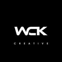 wck lettera iniziale logo design modello vettore illustrazione