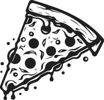 salato Pizza pezzo iconico emblema icona acquolina in bocca fetta Magia logo vettore design