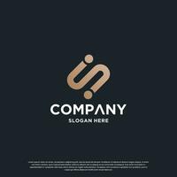 creativo monogramma lettera S logo design ispirazione vettore
