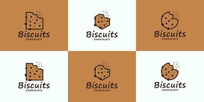 fascio biscotti logo design vettore per cibo ristorante culinario