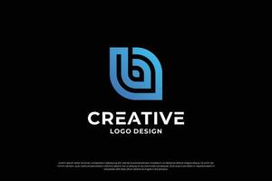 lettera B logo design modello. creativo iniziale lettere B logo simbolo. vettore