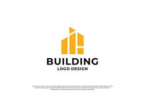 creativo edificio logo design ispirazione. vettore