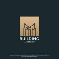 edificio logo design ispirazione per il tuo attività commerciale vettore