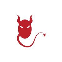 vettore del logo del diavolo