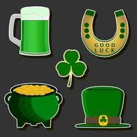 bellissimo illustrazione su tema di festeggiare annuale vacanza st. Patrick giorno vettore