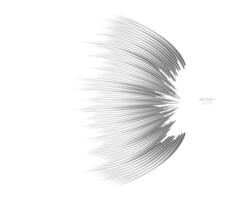 velocità Linee volante particelle modello. combattimento francobollo manga grafico struttura, comico libro velocità orizzontale Linee su bianca sfondo vettore