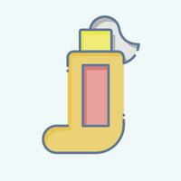 icona dentifricio. relazionato per plastica inquinamento simbolo. scarabocchio stile. semplice design modificabile. semplice illustrazione vettore