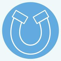 icona cavallo scarpa. relazionato per Irlanda simbolo. blu occhi stile. semplice design modificabile. semplice illustrazione vettore